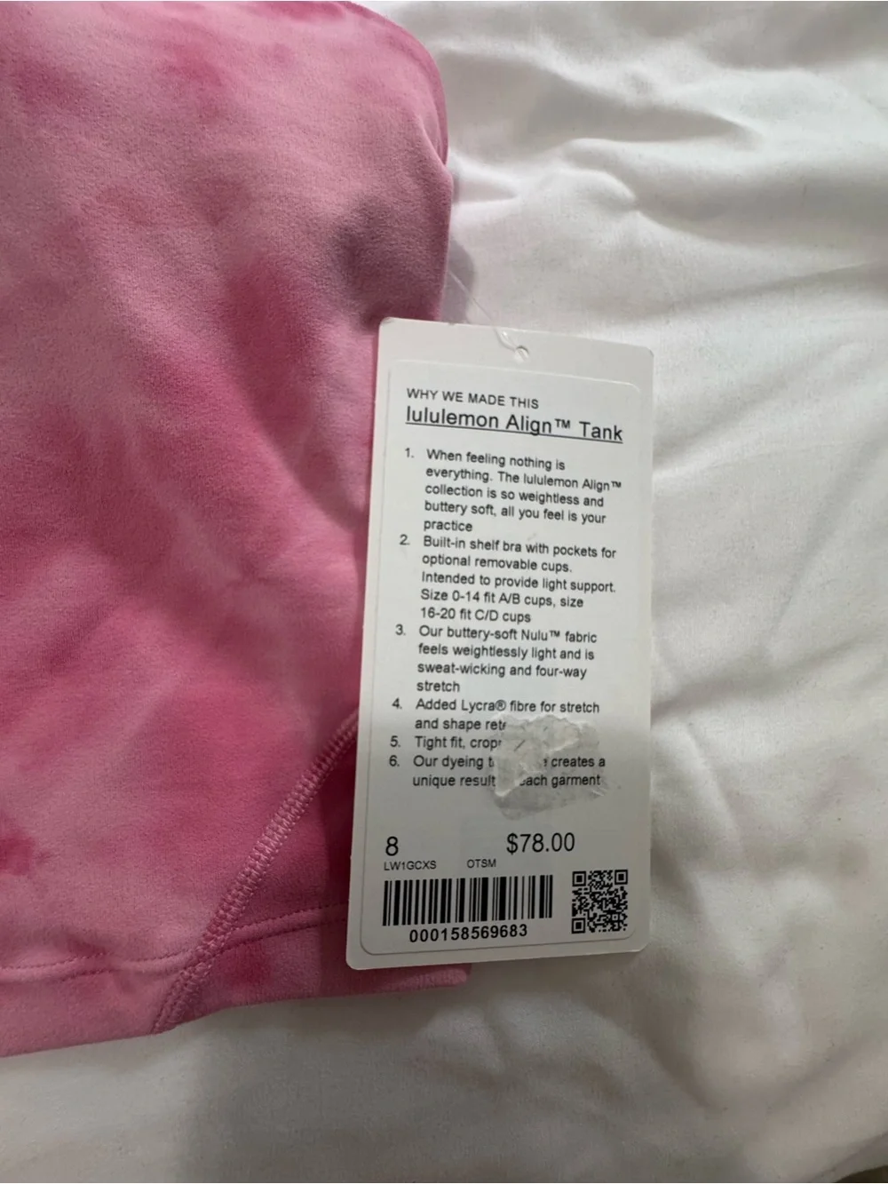lululemon athletica Align Tank - Smoothie Wash Strawberry Multi